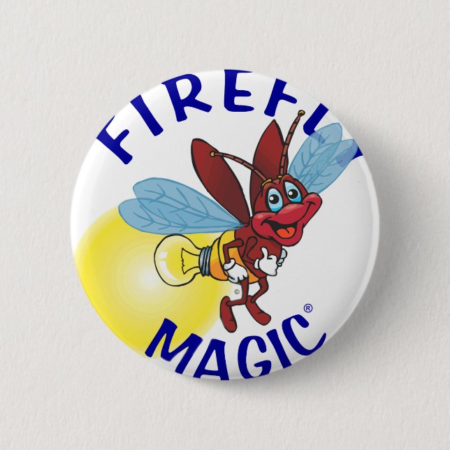 Sparky the Firefly 6 Cm Round Badge (Front)