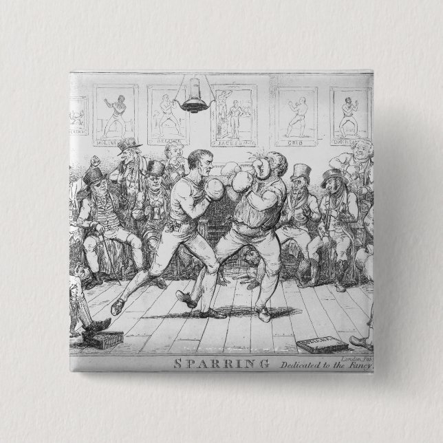 Sparring, 1817 15 cm square badge (Front)
