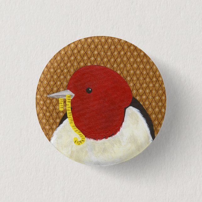 Sparrow 3 Cm Round Badge (Front)