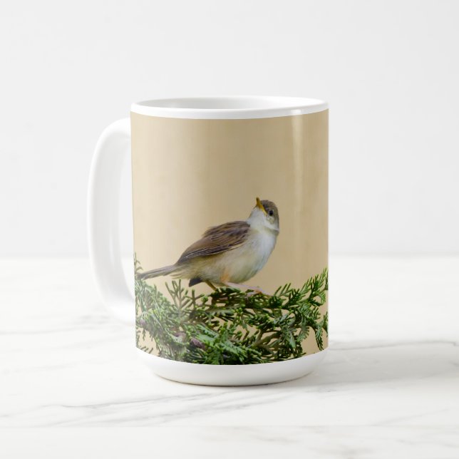 Sparrow Bird Artwork Coffee Mug (Front Left)