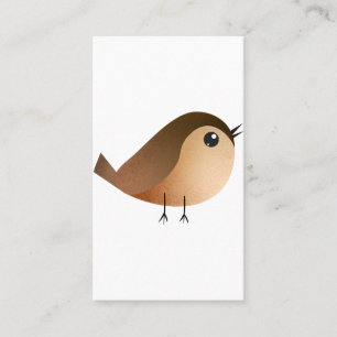Sparrow Bird Cartoon  Business Card