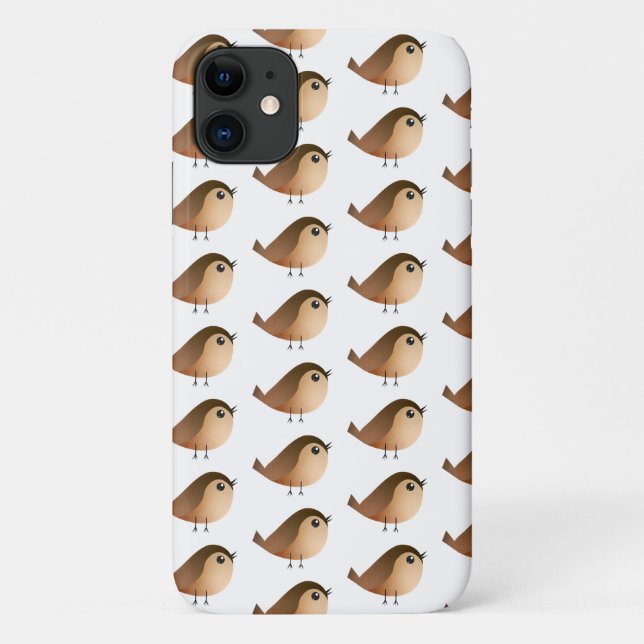 Sparrow Bird Cartoon   Case-Mate iPhone Case (Back)