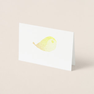 Sparrow Bird Cartoon Foil Card