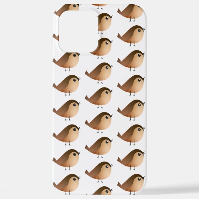 Sparrow Bird Cartoon  iPhone Case (Back)