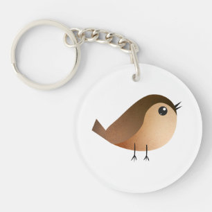 Sparrow Bird Cartoon Key Ring