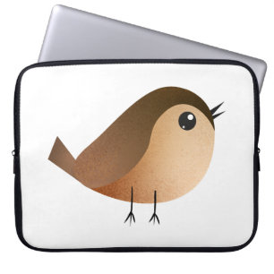 Sparrow Bird Cartoon Laptop Sleeve