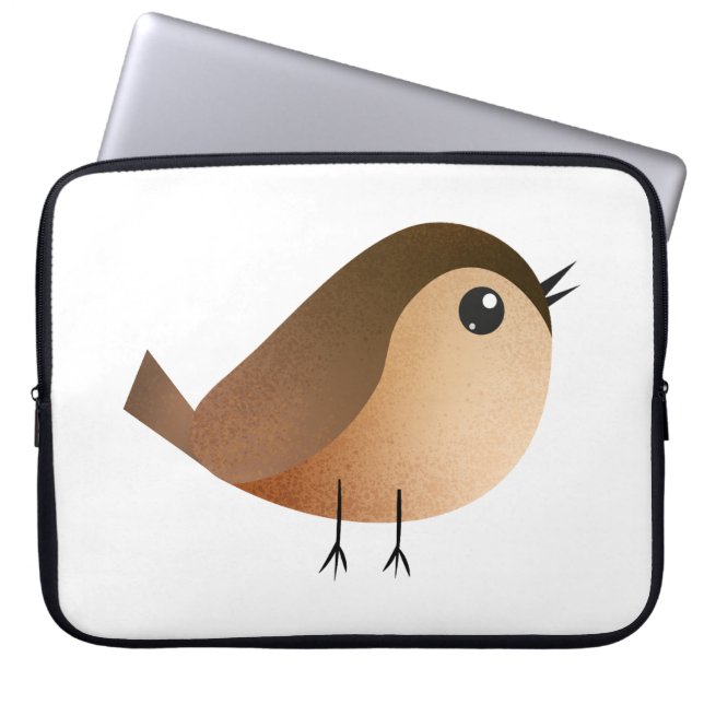 Sparrow Bird Cartoon  Laptop Sleeve (Front)
