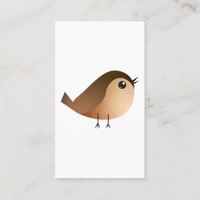 Sparrow Bird Cartoon   Loyalty Card (Front)