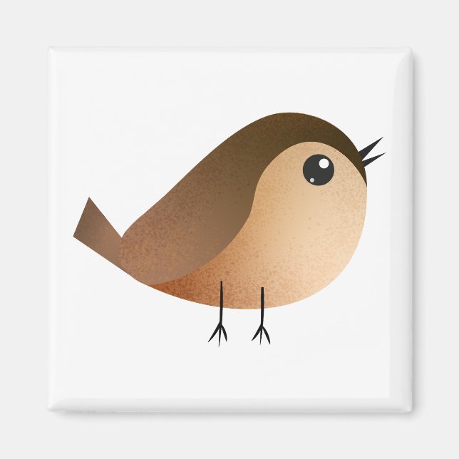Sparrow Bird Cartoon   Magnet (Front)