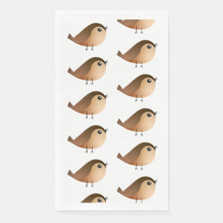 Sparrow Bird Cartoon Napkin