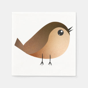 Sparrow Bird Cartoon Napkin