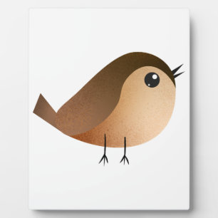 Sparrow Bird Cartoon Plaque