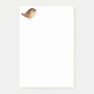 Sparrow Bird Cartoon Post-it Notes