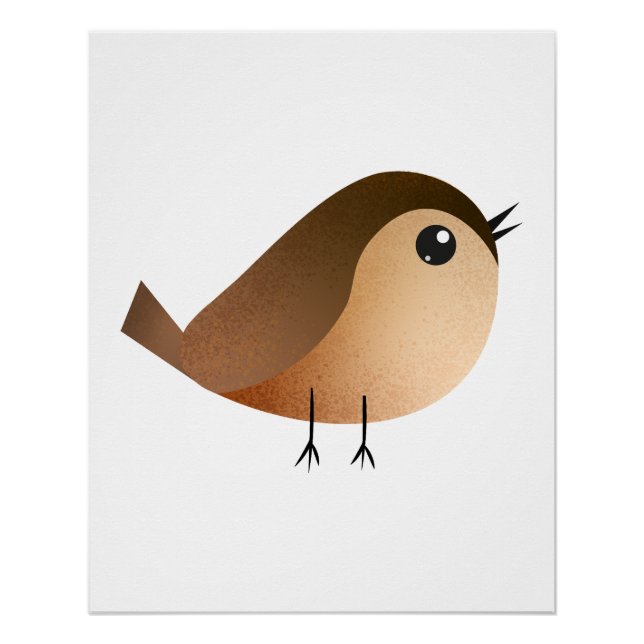Sparrow Bird Cartoon   Poster (Front)