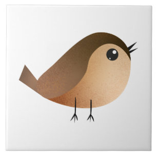 Sparrow Bird Cartoon T-Shirt Tile