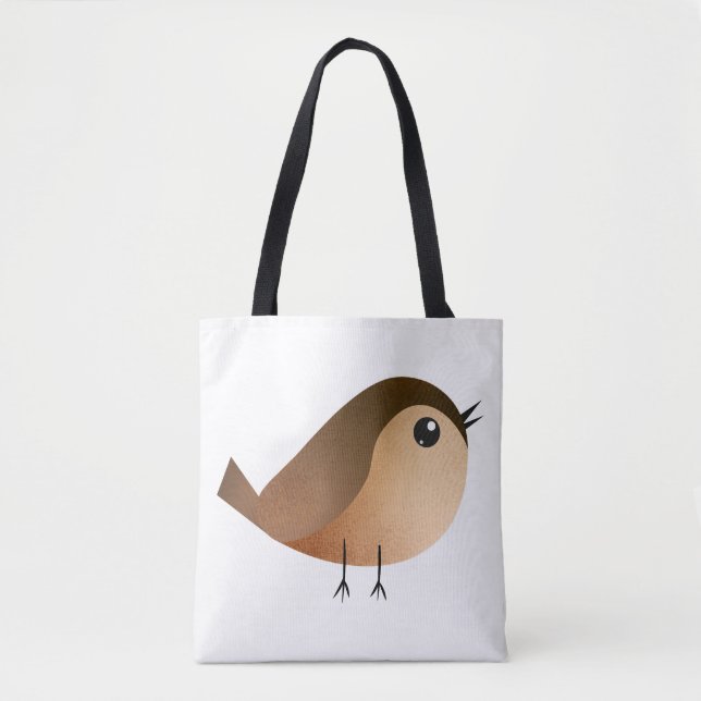 Sparrow Bird Cartoon  Tote Bag (Front)