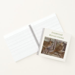 Sparrow Bird Notebook Nature Journal Gift NZ
