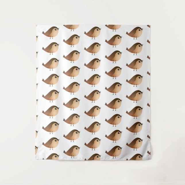 Sparrow Bird   Tapestry (Front)