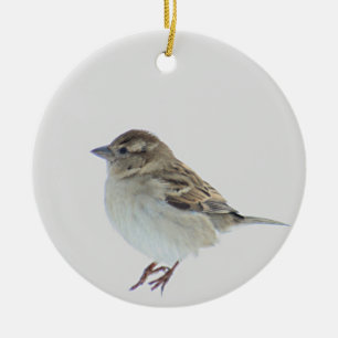 Sparrow Ceramic Tree Decoration