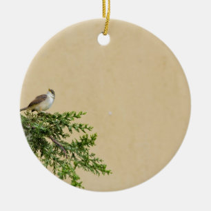 Sparrow Ceramic Tree Decoration