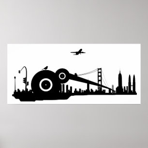 Sparrow city plane poster - Colossal