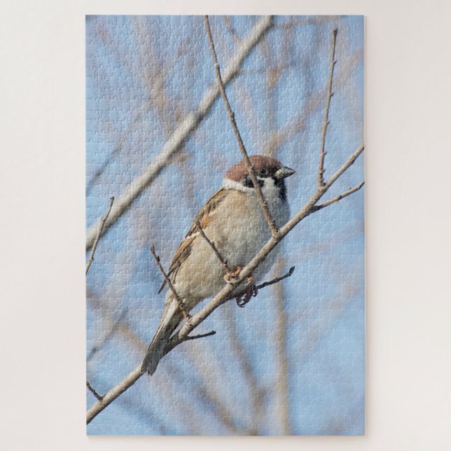 Sparrow Jigsaw Puzzle (Vertical)