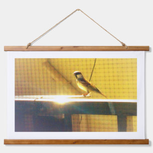 Sparrow Nature Wall Tapestry Modern Wildlife Wall