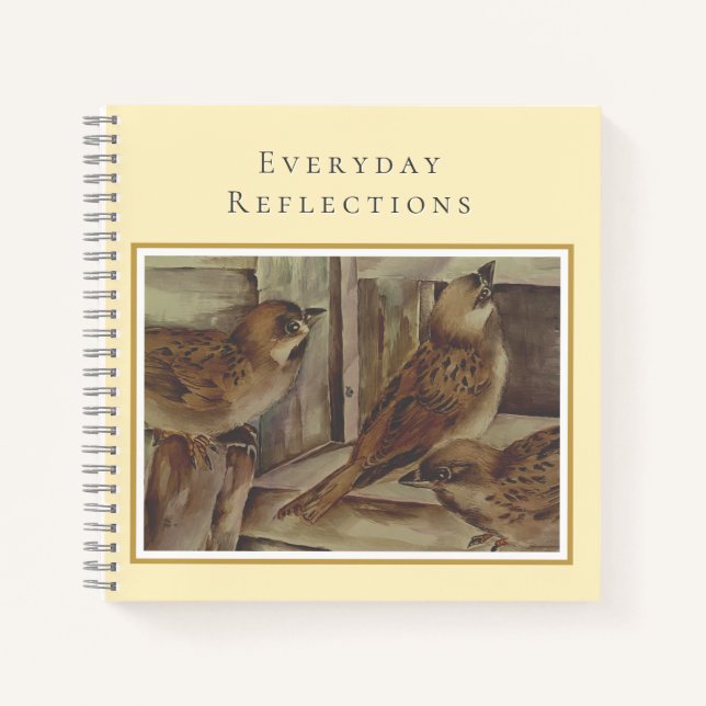 Sparrow Notebook | Nature Writing Journal (Front)