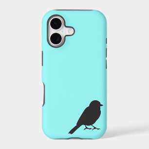Sparrow silhouette chic blue swallow bird