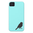 Sparrow silhouette chic blue swallow bird
