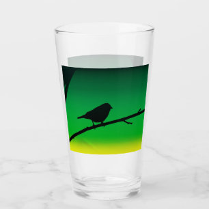Sparrow Silhouette On Limonene Glass