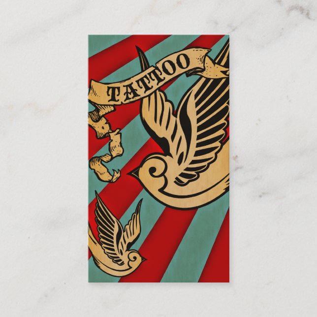 sparrow tattoo coupon card (Front)