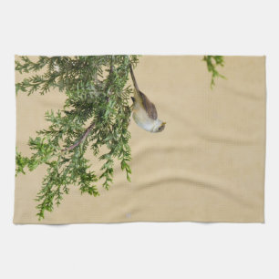Sparrow tea towel