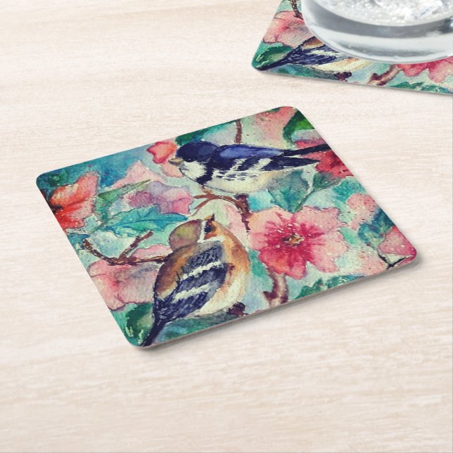 Sparrows Paper Coaster Spring (Angled)