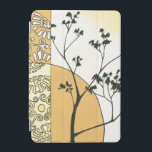 Sparse Tree Silhouette by Megan Meagher iPad Mini Cover<br><div class="desc">A sparse tree reaches to the light in this piece by Meagan Meagher. The silhouette gives the painting a haunted feel,  even as the yellow and orange connote a brightness and levity.</div>