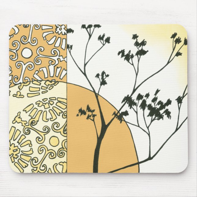 Sparse Tree Silhouette by Megan Meagher Mouse Pad (Front)