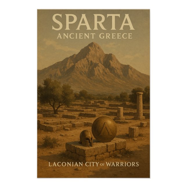 Sparta — Ancient Greece Poster (Front)