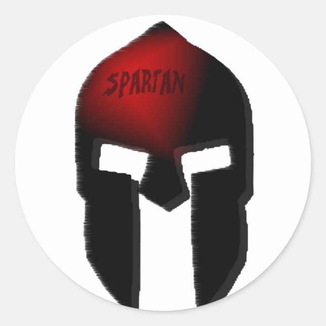 spartan classic round sticker (Front)