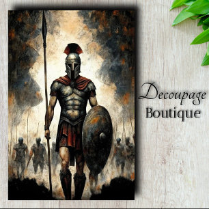 Spartan Decoupage Tissue Paper