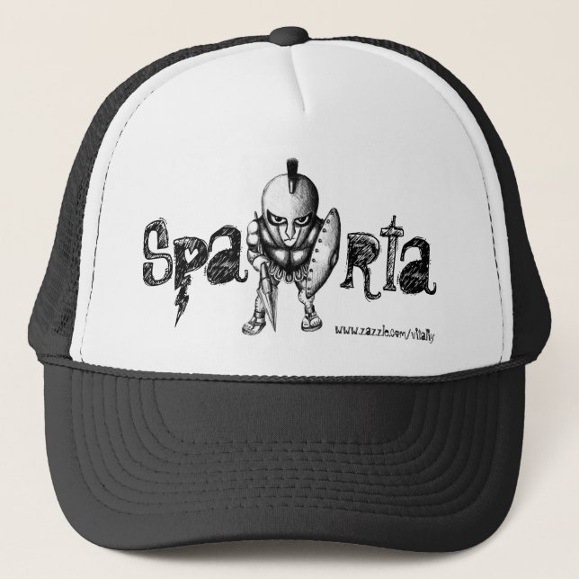 spartan graphic art hat design (Front)