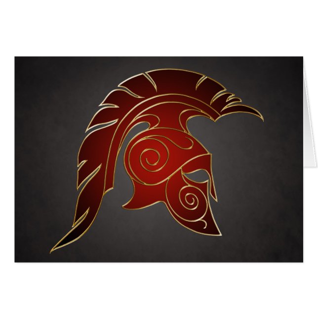 Spartan Greek Warrior Card (Front Horizontal)