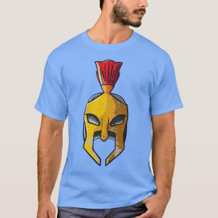 Spartan Helmet Greek Warrior Gladiator T-Shirt
