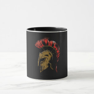 Spartan Helmet Illustration  Mug