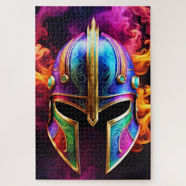 Spartan Helmet Jigsaw Puzzle (Vertical)
