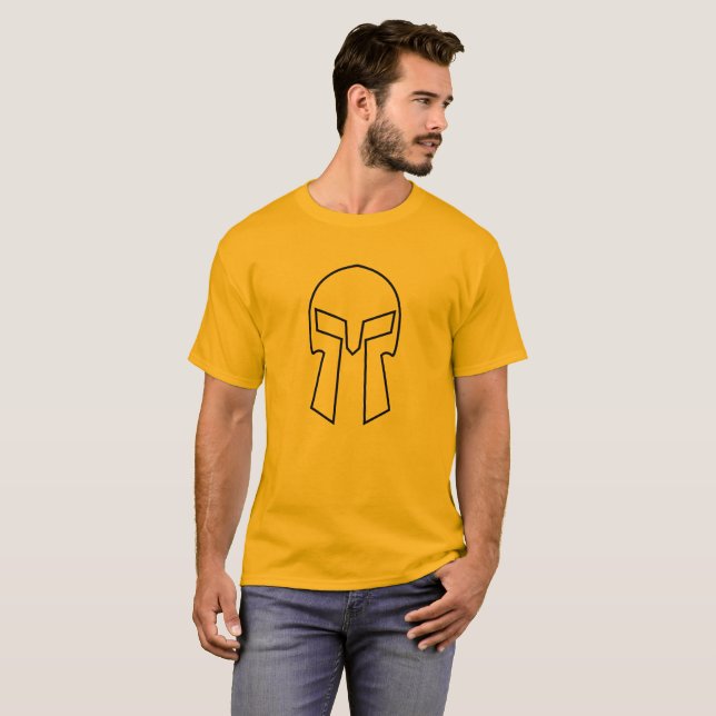Spartan Helmet - Men's Basic T-Shirt (Front Full)