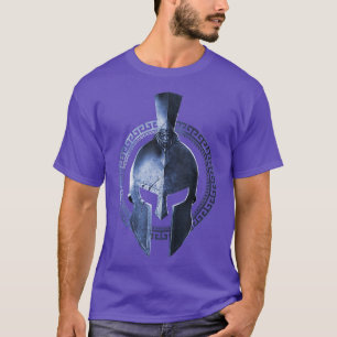 Spartan Helmet Warrior Sparta Greek Gladiator Work T-Shirt
