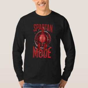 Spartan Mode Gladiator Helmet Gym Greek Sparta Wor T-Shirt