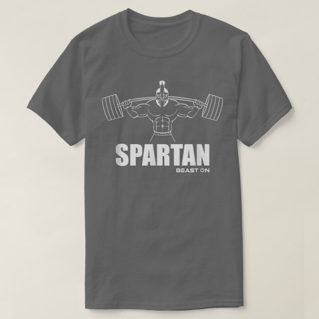 Spartan Spartan Beast On Gym Motivation Fitness Sa T-Shirt (Design Front)