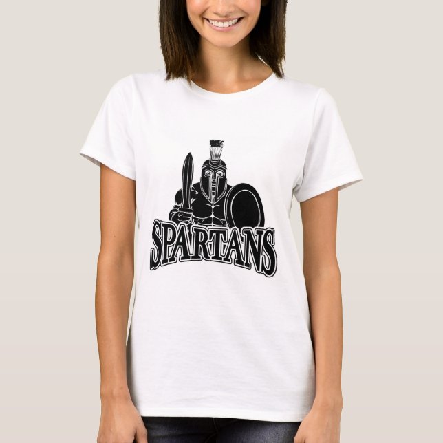 Spartan Trojan Sports Mascot T-Shirt (Front)