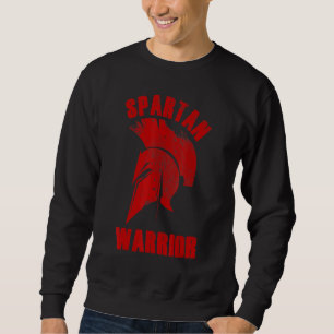 Spartan Warrior Ancient Greece Spartan Helmet Spea Sweatshirt